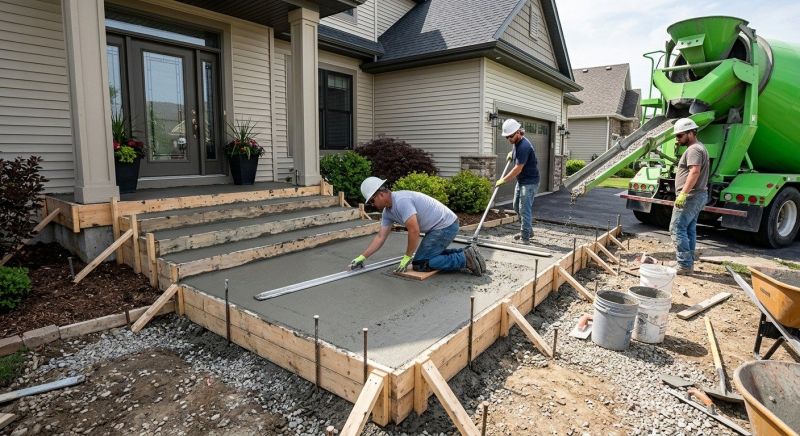 Porch Slab Installation in Denver, CO